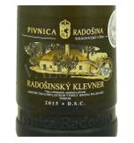 Radošinský Klevner terroir limited 2015, výber z hrozna, polosuché, 0,75 l