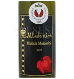 Muškát Moravský 2013, akostné víno, suché, 0,75 l