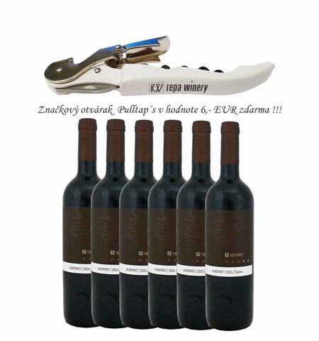 Akcia - 6 x Alibernet 2015, Oaked, akostné víno, suché, 0,75 l