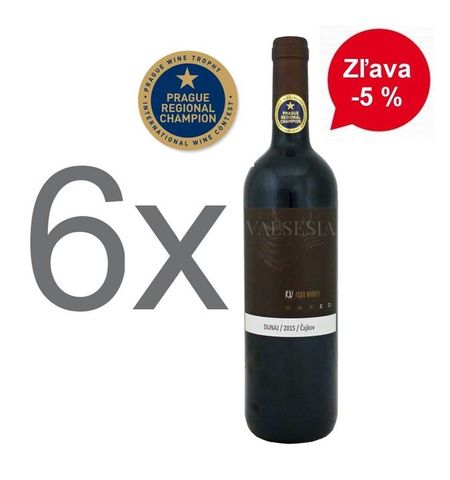Akcia - 6 x Dunaj 2015, Oaked, akostné víno, suché, 0,75 l