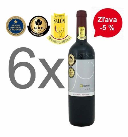 Akcia - 6 x Petit Merle - Limited 2013, Oaked, akostné víno, suché, 0,75 l