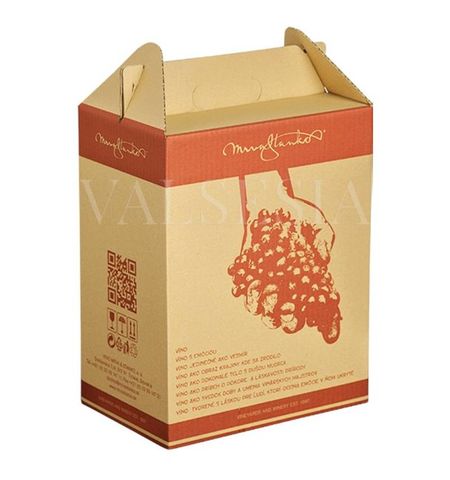 Darčekový kartónový obal na víno 6 x 0,75 l s logom Mrva & Stanko