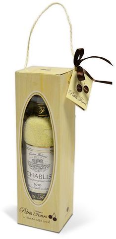 Francúzske víno Chablis - uterákový darčekový set