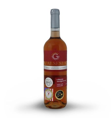 Cabernet Sauvignon rosé, r. 2016, neskorý zber, suché, 0,75 l