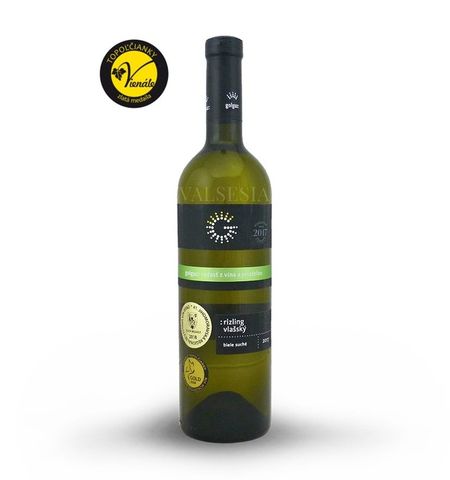 Rizling vlašský 2017, akostné odrodové víno, suché, 0,75 l