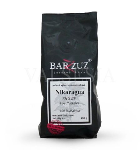 Nikaragua San Ramón, SHG EP, Scr. 18, washed, zrnková káva, 100 % arabica, 250 g
