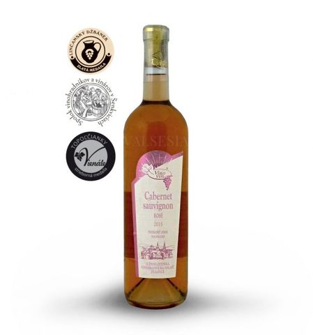 Cabernet Sauvignon rosé 2015, neskorý zber, polosuché, 0,75 l