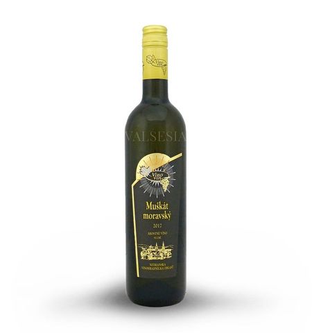 Muškát moravský 2017, akostné víno, suché, 0,75 l