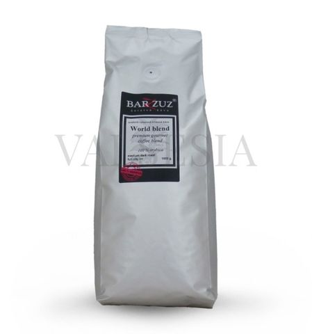 World blend, premium gourmet coffee blend, zrnková káva, 100 % arabica, 1 kg